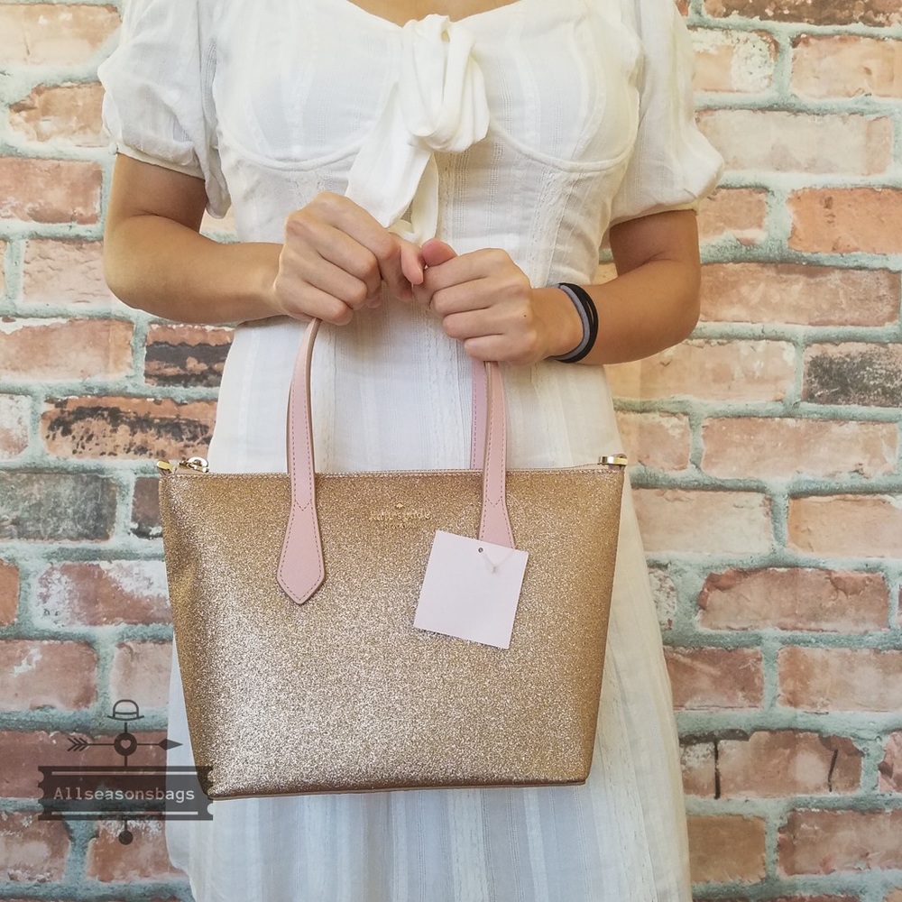 Kate spade SMALL Joeley Satchel crossbody GOLD - Picture 8 of 8